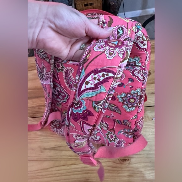 Vera Bradley Call me Coral Laptop backpack Retired pattern 034 - Picture 11 of 15